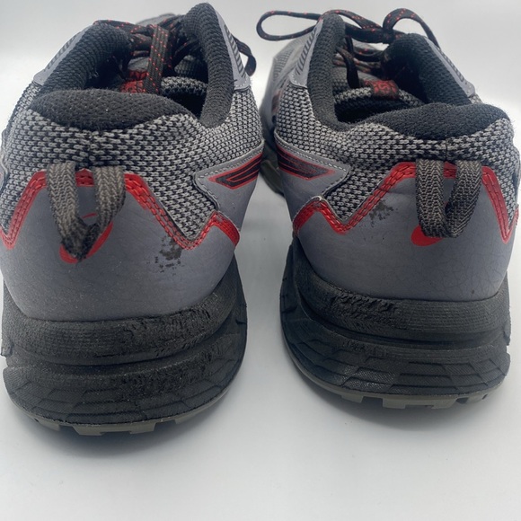 ASICS Gel-Venture Men’s Gray Red Sneakers Size 12 - Picture 4 of 9